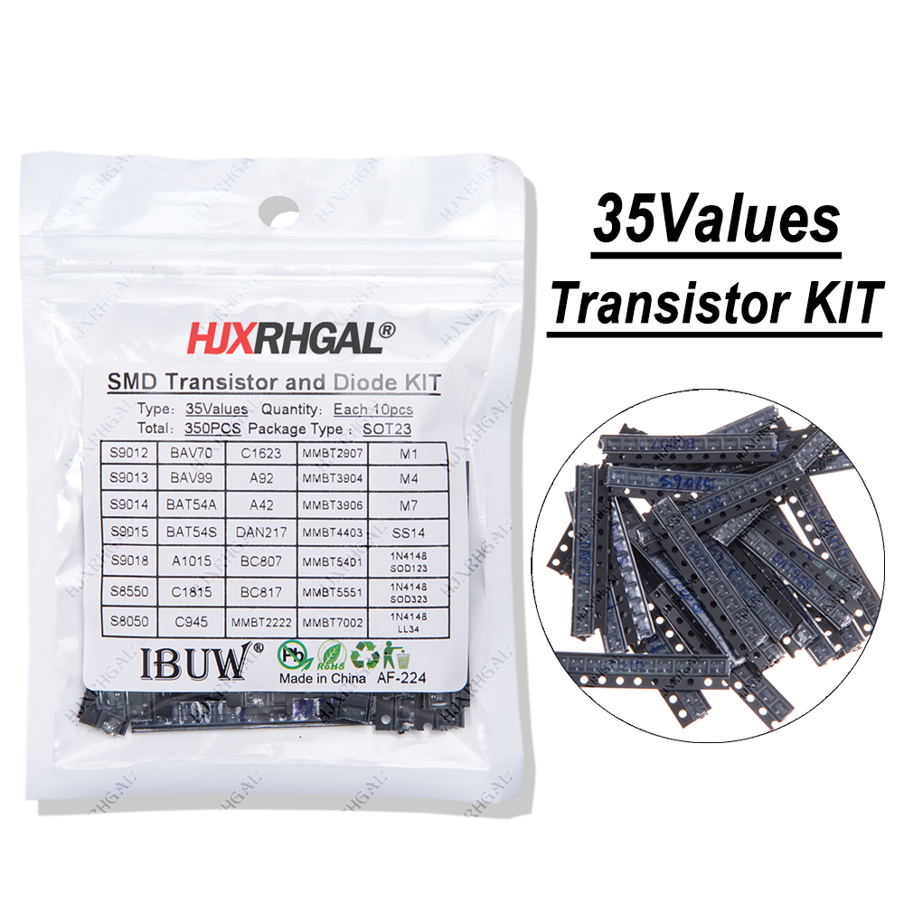 Mosfet Transistor Set - 35values x 10PCS=350PCS SMD SMT hjxrhgal