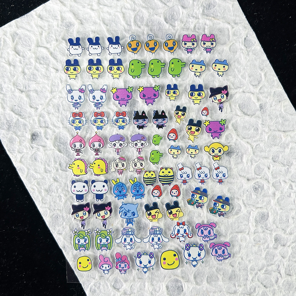 Diy Electronics Gifts - PVC Kawai Electronic Pet Stickers Nail