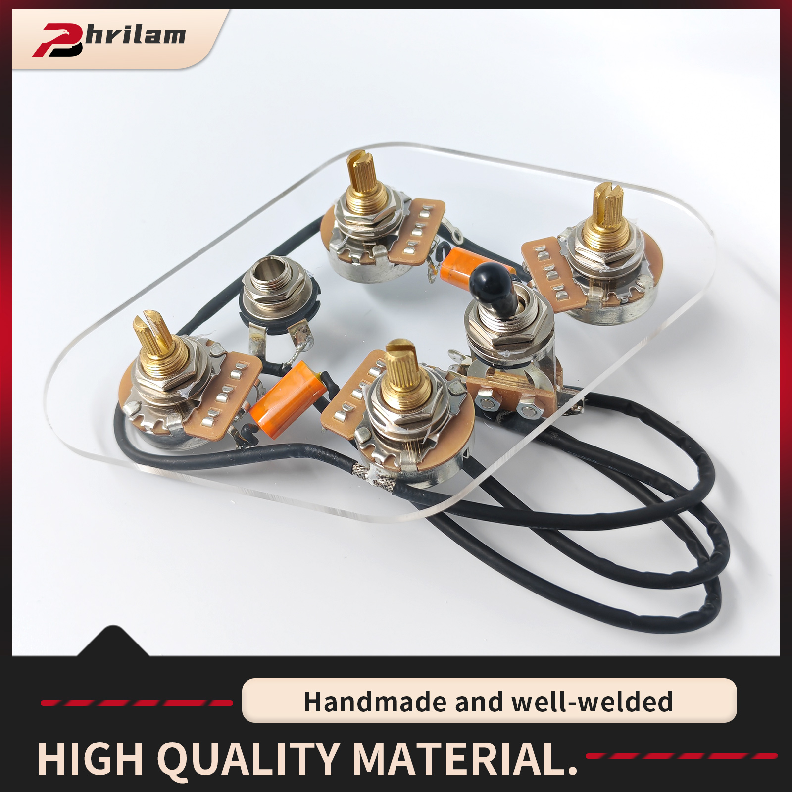 Diy Electric Guitar Electronics - PHRILM 2T2V SG Electric Guitar Pre-Wired