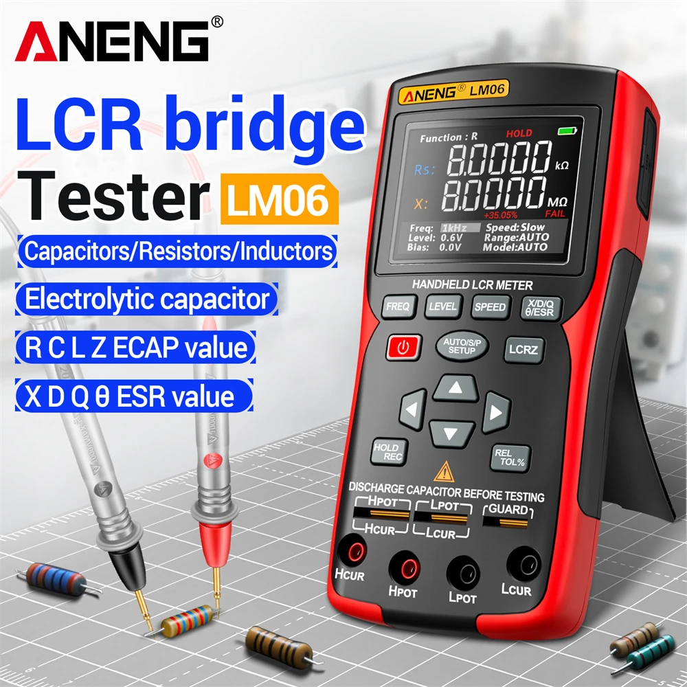 Diy Electronics Workshop - LM06 LCR Bridge Meter Electronic ESR