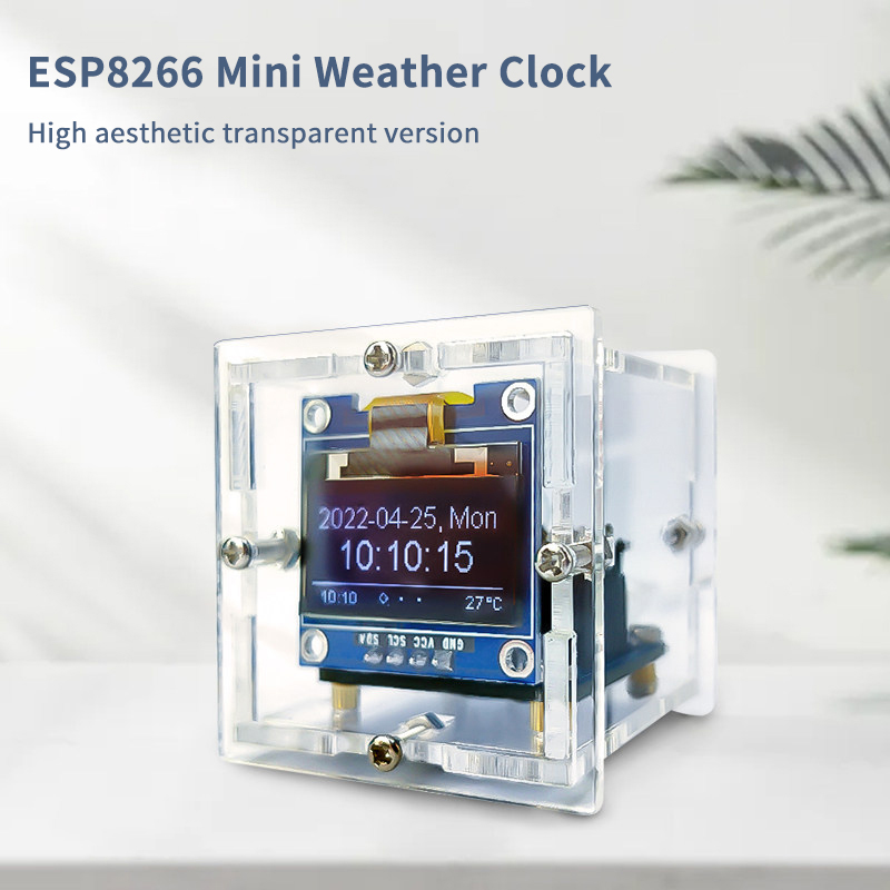 ESP8266 Mini Weather Clock Kit - Diy Electronics Supplies reseña y precio