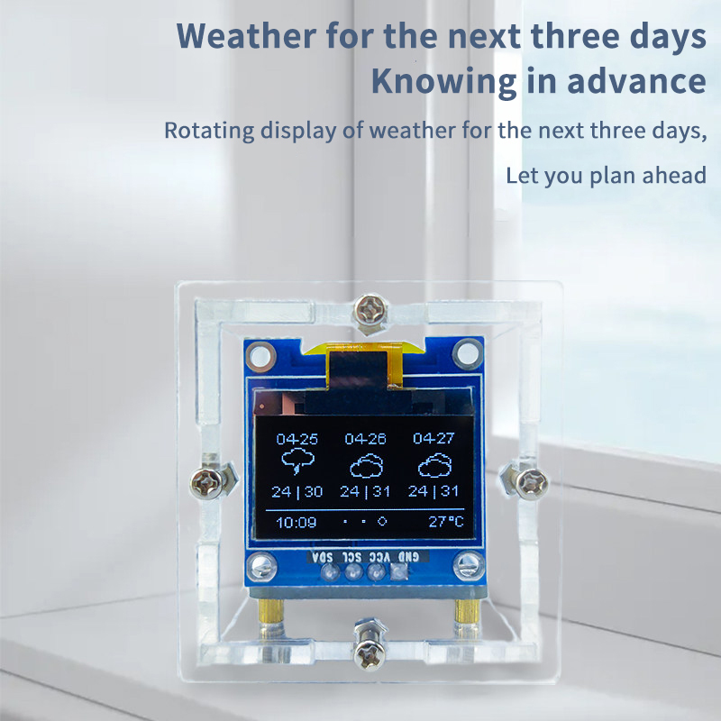 ESP8266 Mini Weather Clock Kit - Diy Electronics Supplies reseña y precio