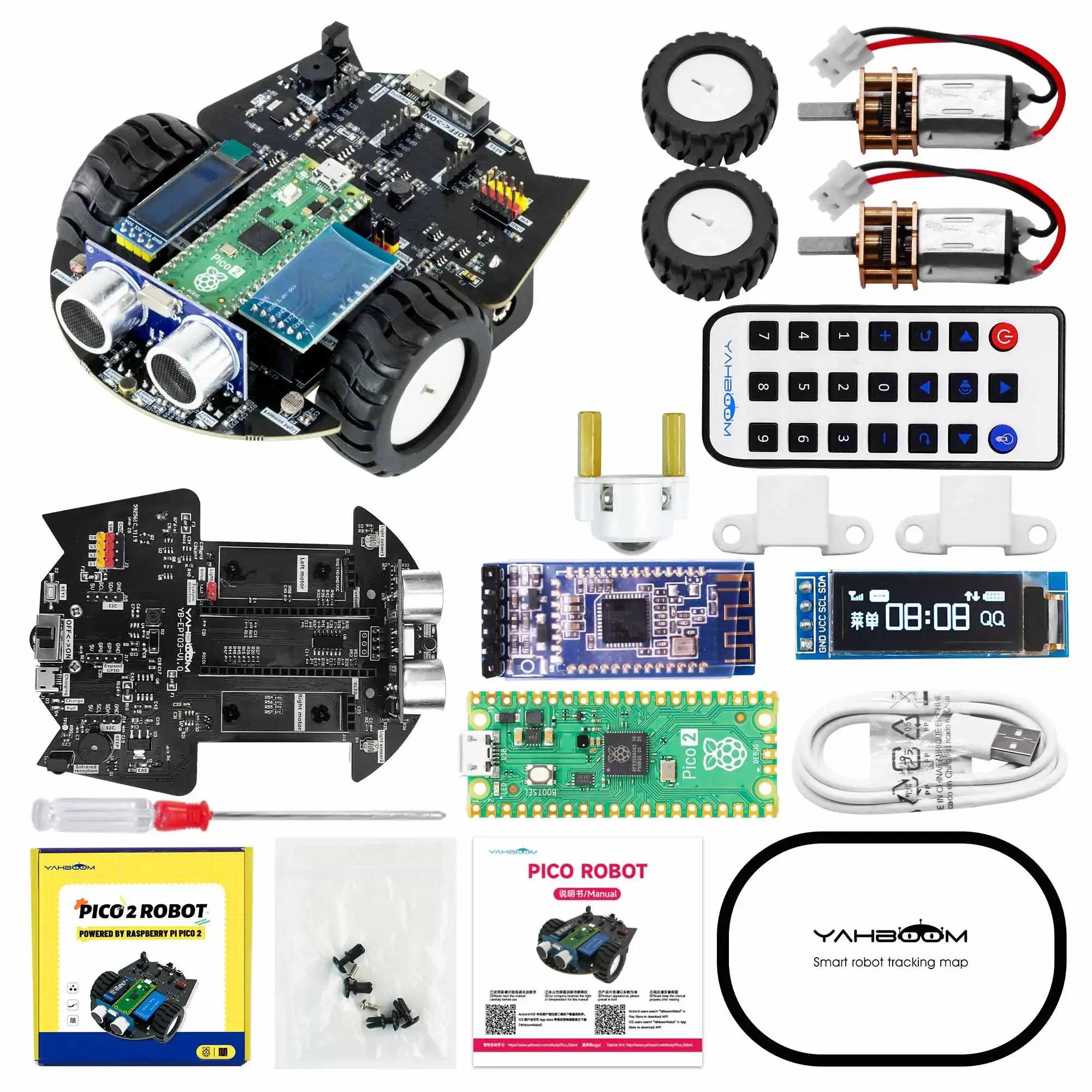Yahboom Raspberry Pi Pico 2 Ro - Diy Robot Electronics Kit reseña y precio