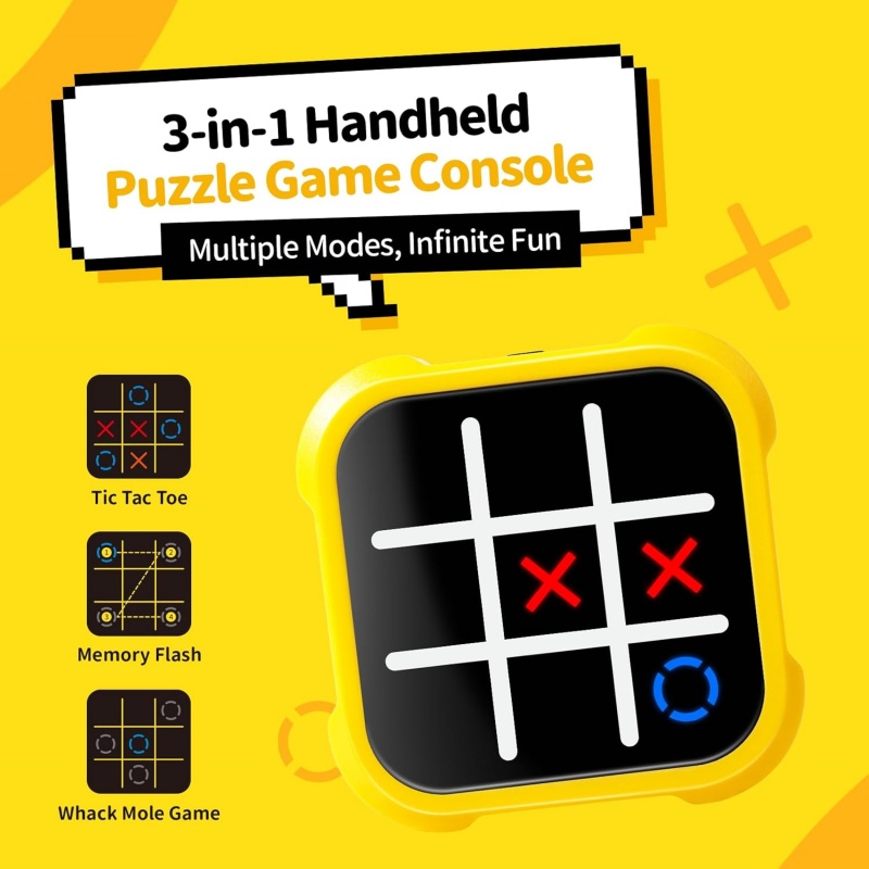 3 In 1 Tic Tac Toe Board Game  - Diy Electronics Gifts reseña y precio