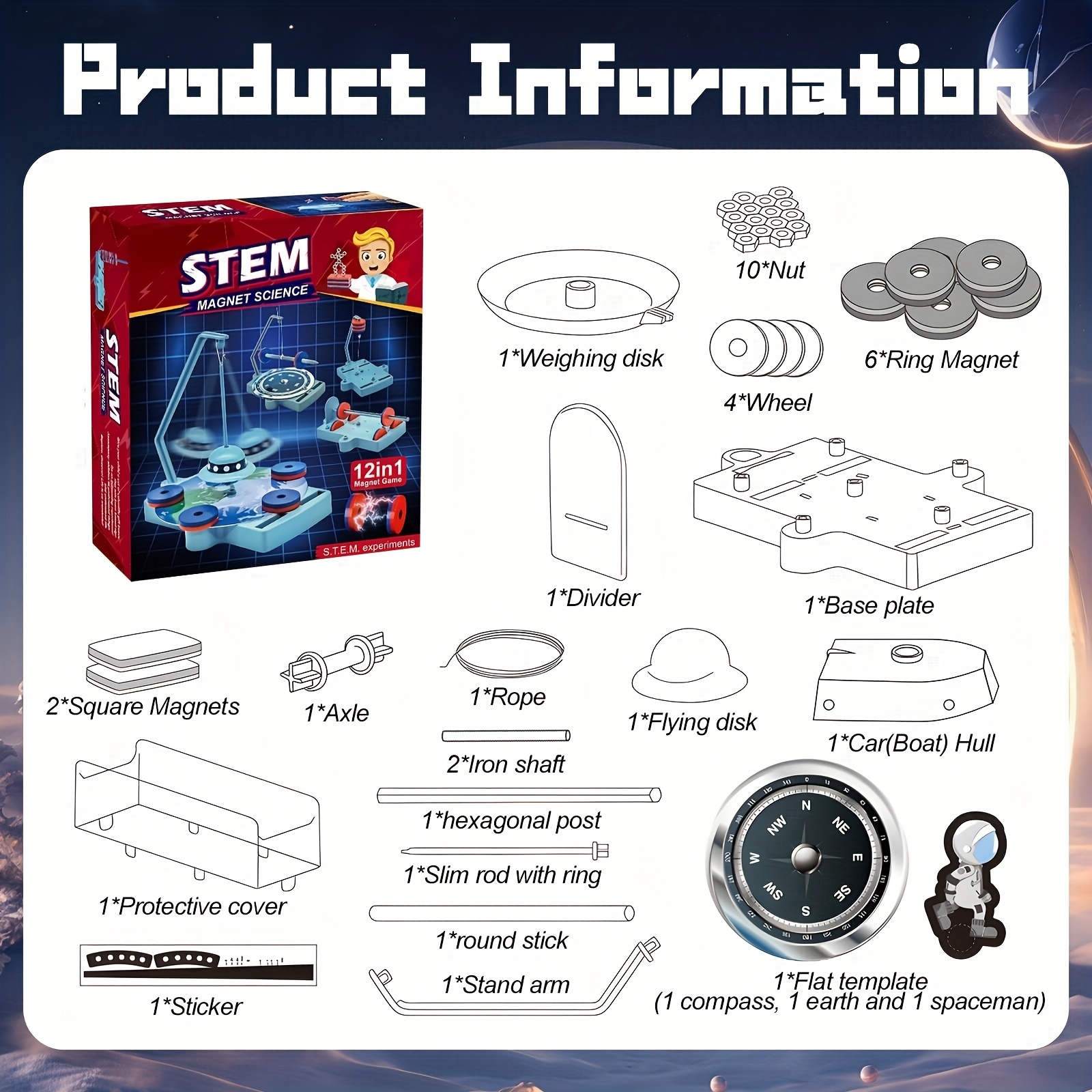 STEM Physics Kit – 12-in-1 Ant - Diy Electronics For Kids reseña y precio