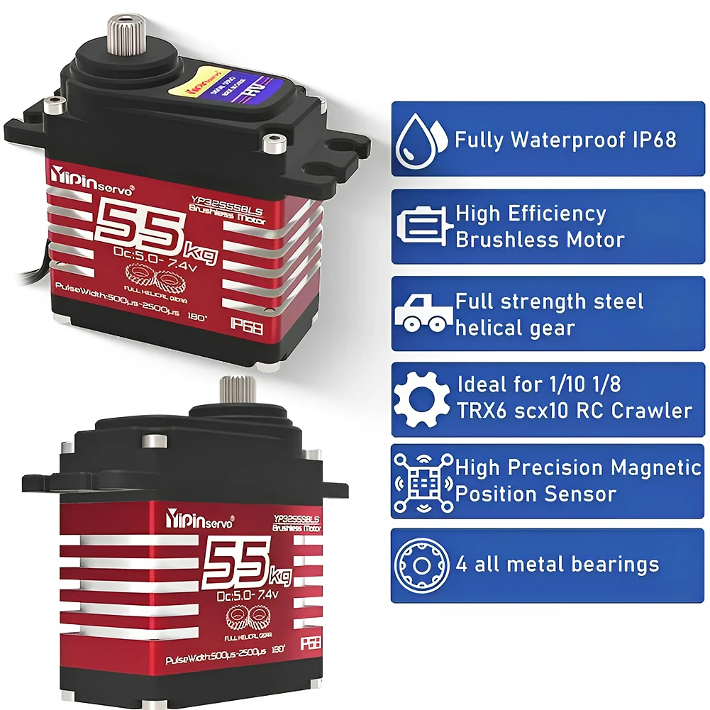 55kg Digital Servo 7.4V 180/27 - Servo Motor Sg90 reseña y precio