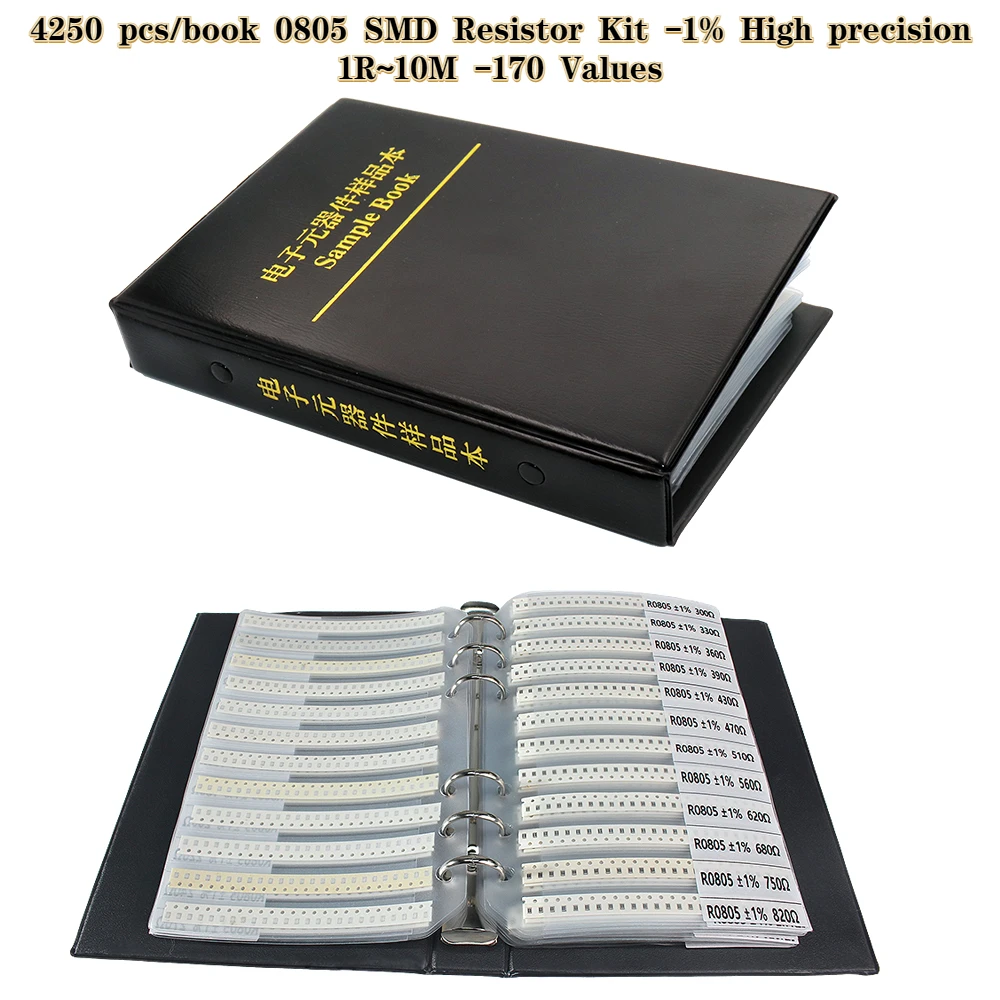 4250PCS 0805 SMD Resistor Book - Diy Electronics Book reseña y precio