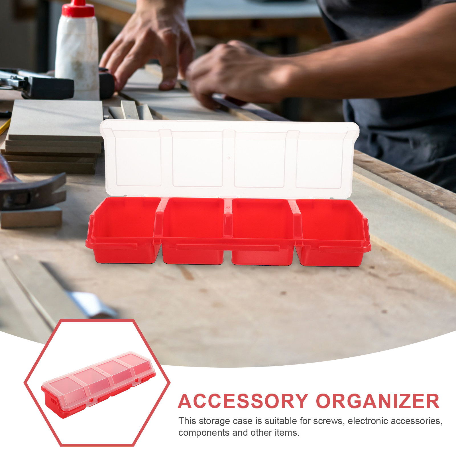 Plastic Tool Box with Dividers - Diy Electronics Workshop reseña y precio