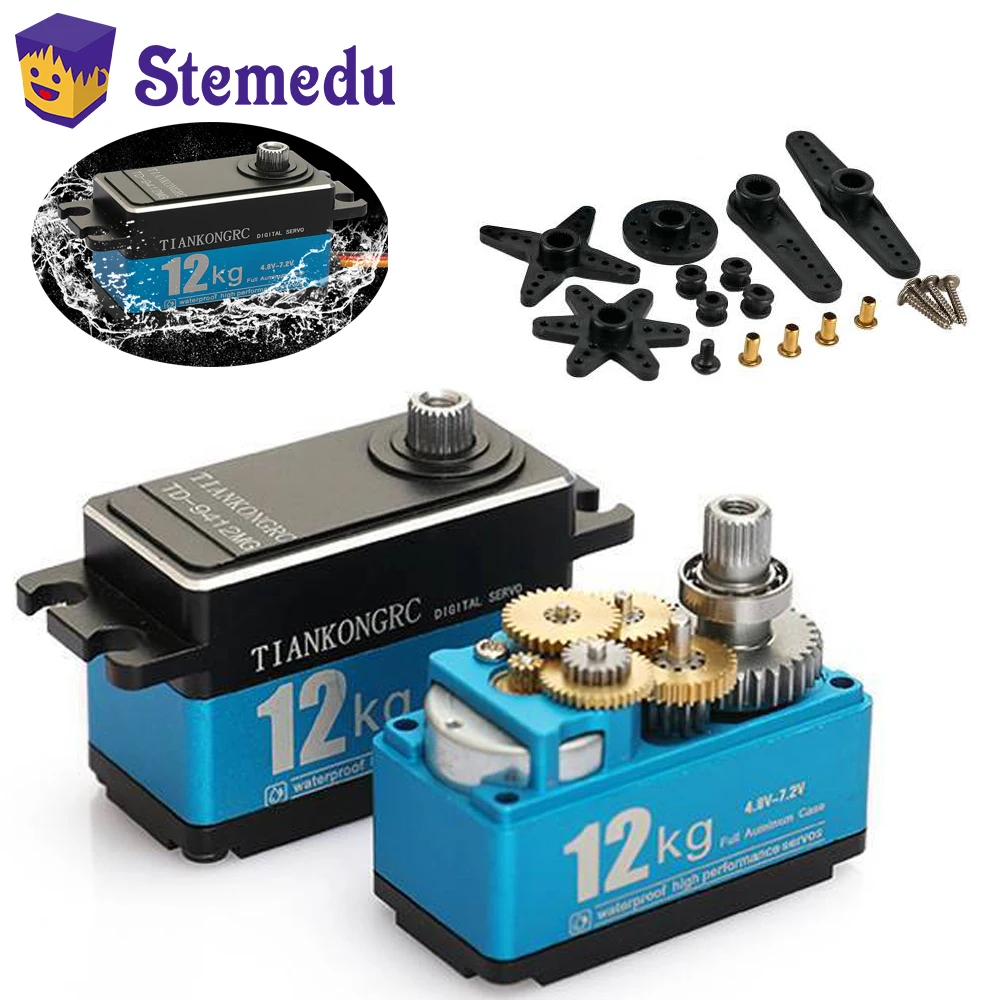 12KG TD-9412MG High Torque Ful - Servo Motor Sg90 reseña y precio