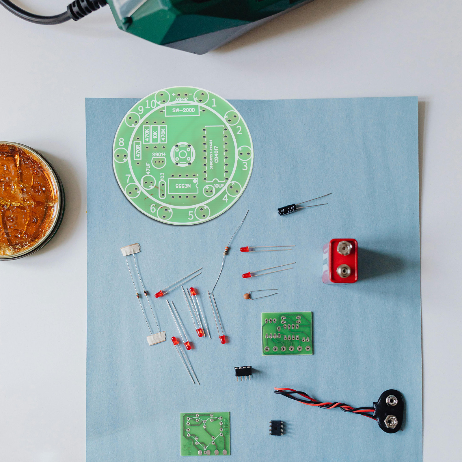 4 Sets Soldering Learning Kit  - Diy Electronics Workshop reseña y precio
