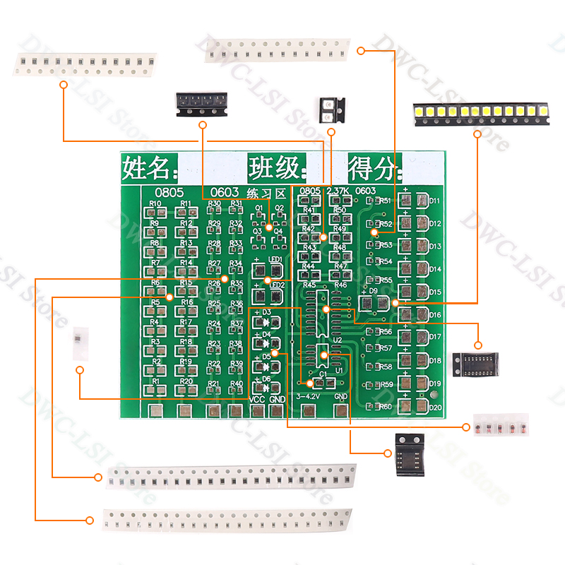 Class Kit Patch Components Wel - Pcb Etching Kit reseña y precio