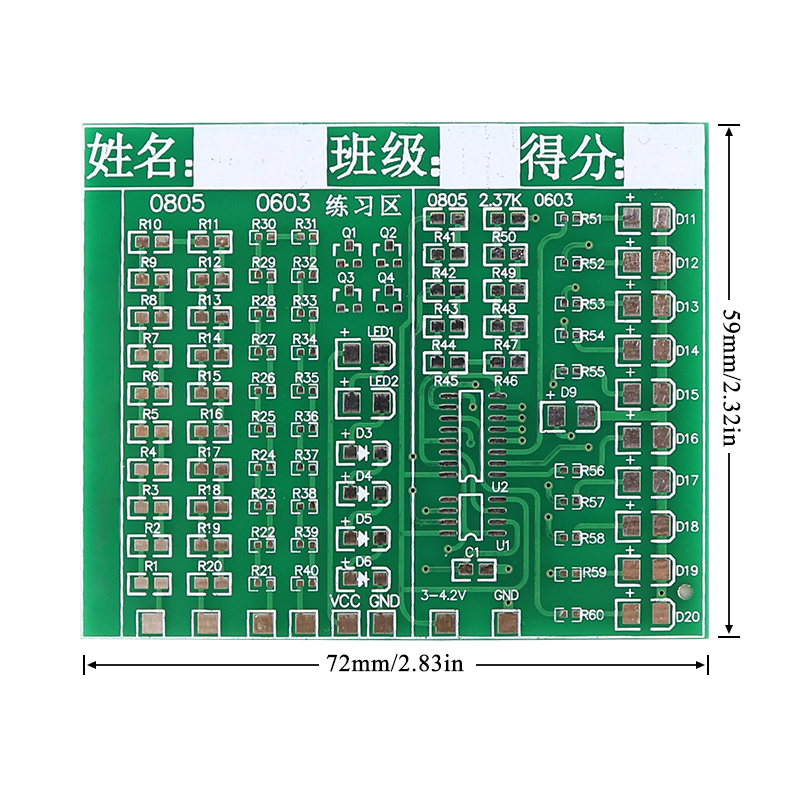 Class Kit Patch Components Wel - Pcb Etching Kit reseña y precio