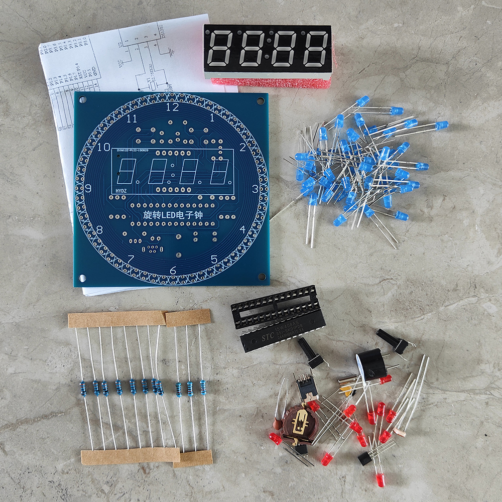 Rotating LED DIY Electronic Cl - Diy Electronics Game reseña y precio