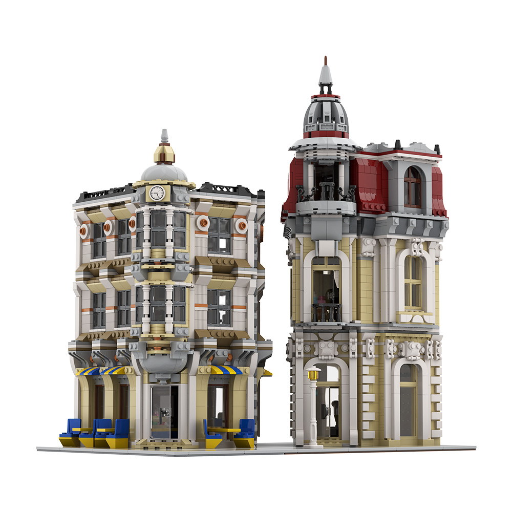 Gobricks MOC Street View Corne - Diy Electronics Stores reseña y precio