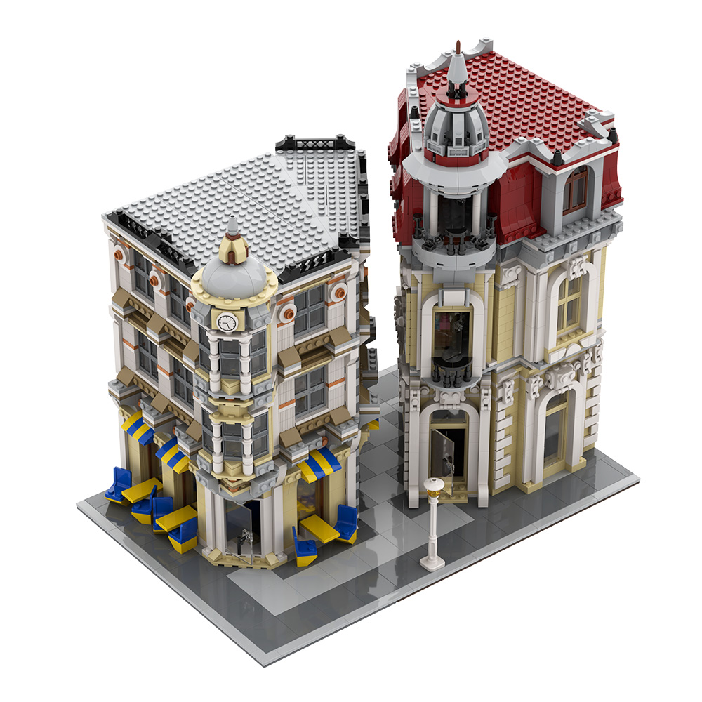Gobricks MOC Street View Corne - Diy Electronics Stores reseña y precio