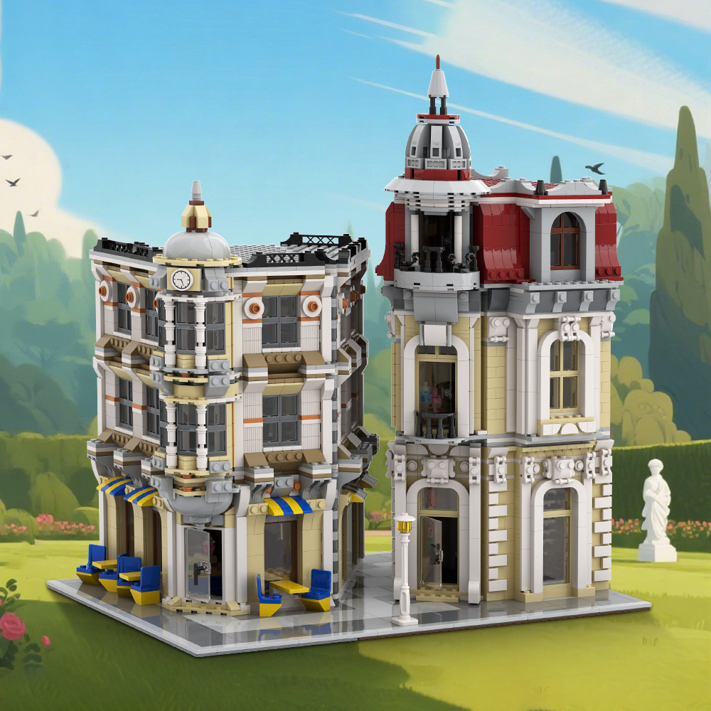 Gobricks MOC Street View Corne - Diy Electronics Stores reseña y precio