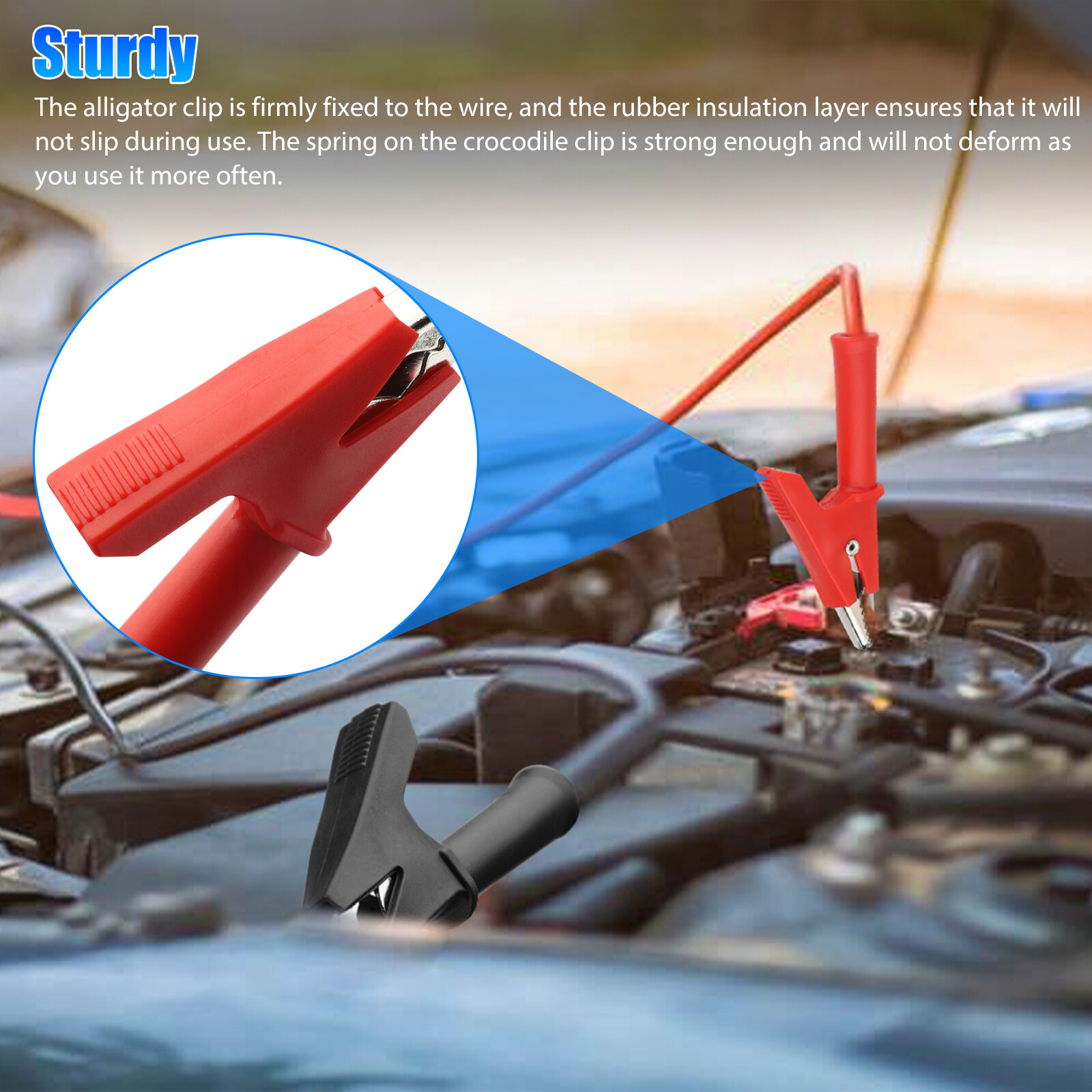 5PCS Quality 3.3ft/1m Dual All - Crocodile Clip Set reseña y precio
