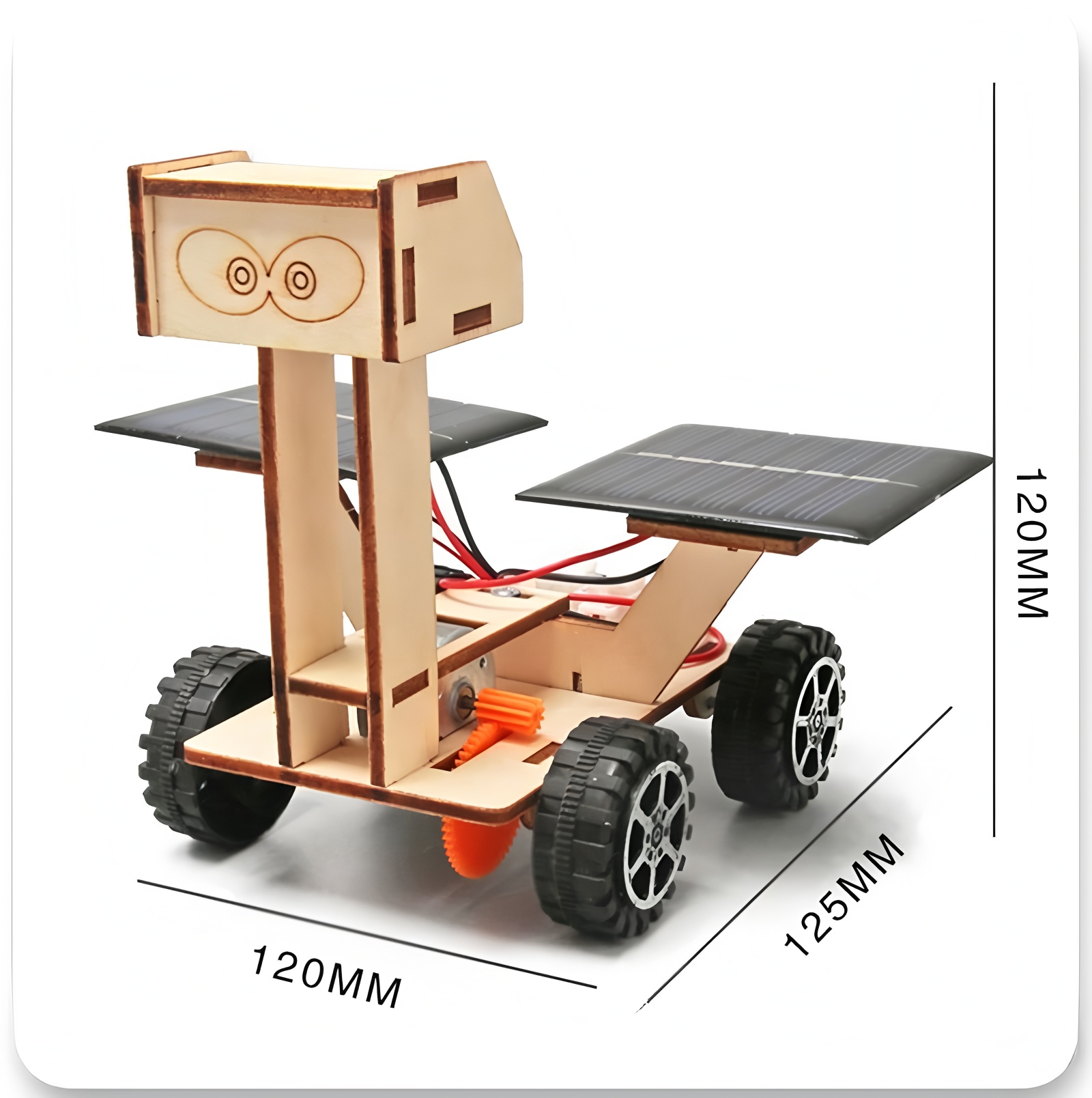 Solar Car Lunar Exploration Ve - Diy Electronics Kids reseña y precio