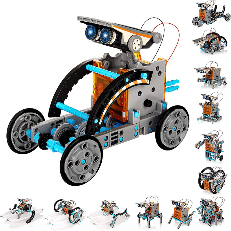 13-in-1 Solar Powered Robot Ki - Diy Robot Electronics Kit reseña y precio