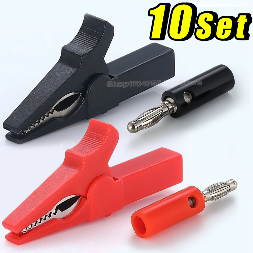 Alligator Clip with Banana Plu - Crocodile Clip Set reseña y precio