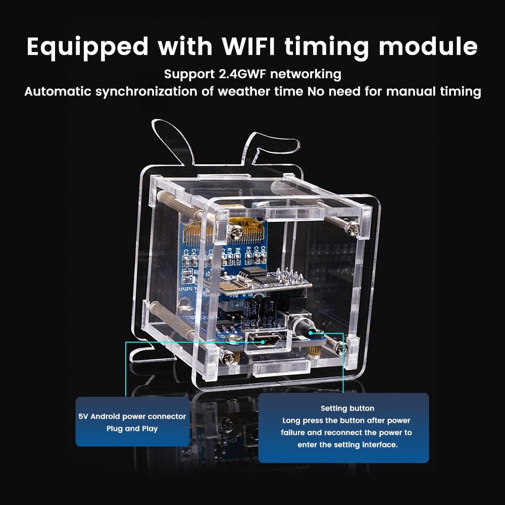ESP8266 DIY Digital Clock Kit  - Diy Soldering Station No Electronics reseña y precio