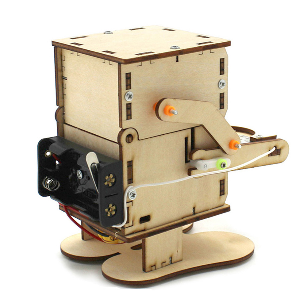 Wooden Assemble DIY Robot Eati - Diy Robot Electronics Kit reseña y precio