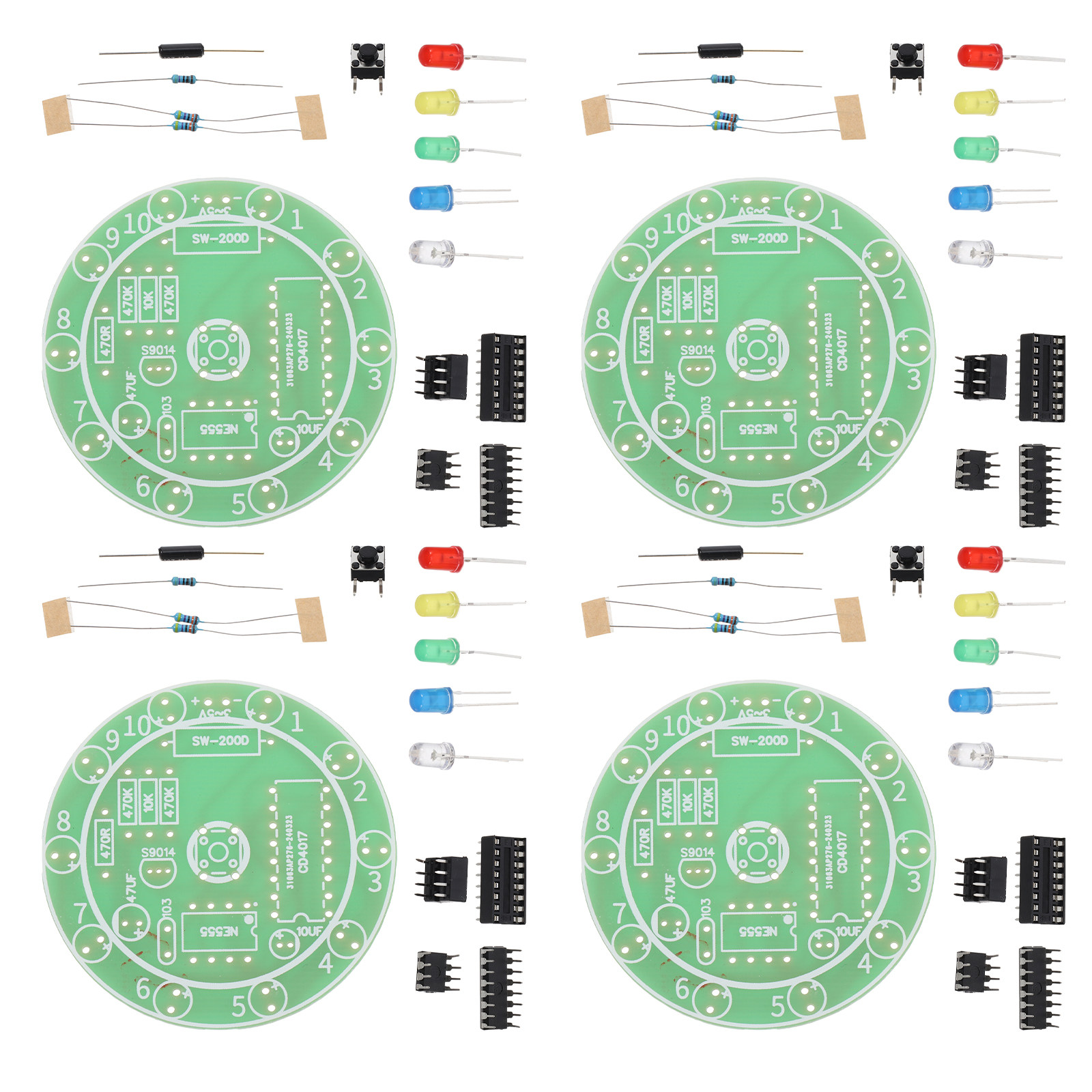 4 Sets Soldering Practice Boar - Diy Electronics Workshop reseña y precio