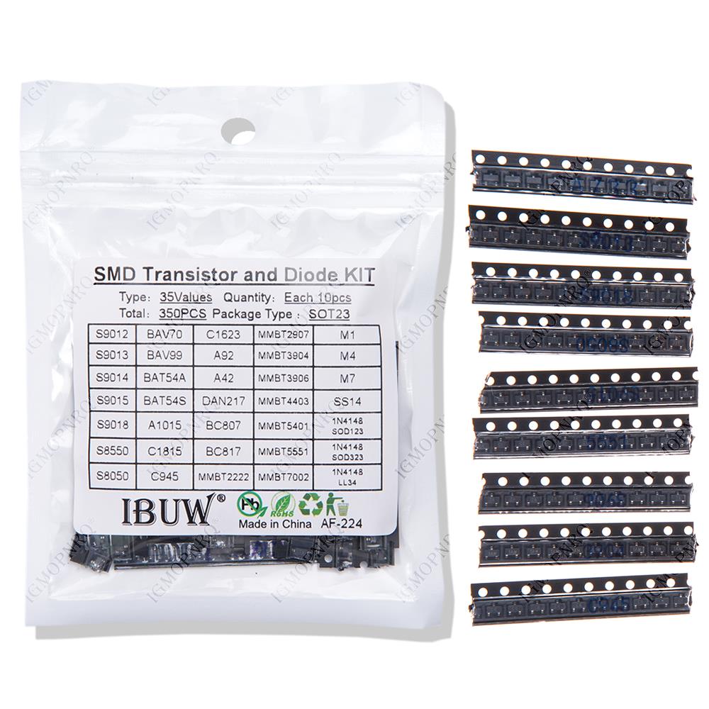 35values*10PCS=350PCS SMD SMT  - Mosfet Transistor Set reseña y precio
