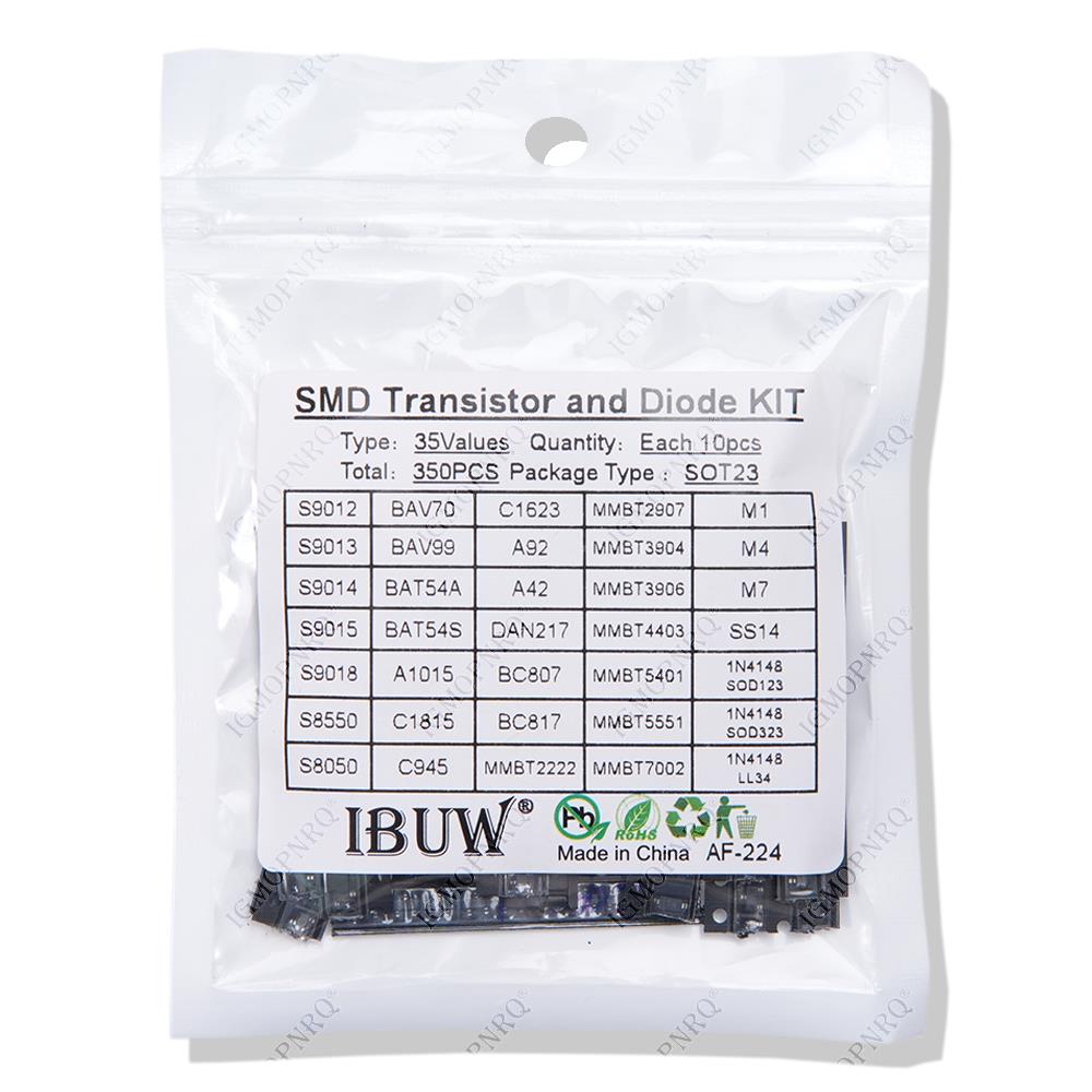 35values*10PCS=350PCS SMD SMT  - Mosfet Transistor Set reseña y precio