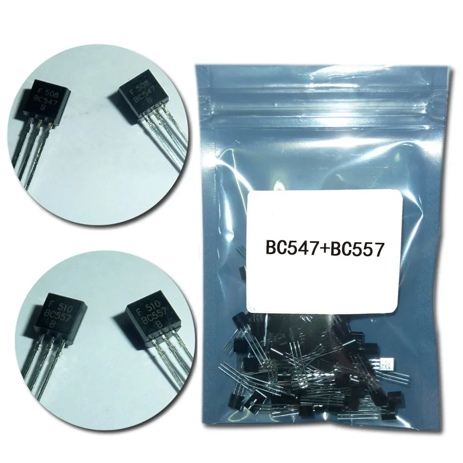 50PCS Transistors BC547 BC557  - Mosfet Transistor Set reseña y precio