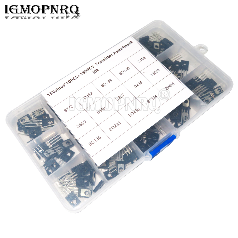 150PCS TO-126 Transistor Assor - Mosfet Transistor Set reseña y precio