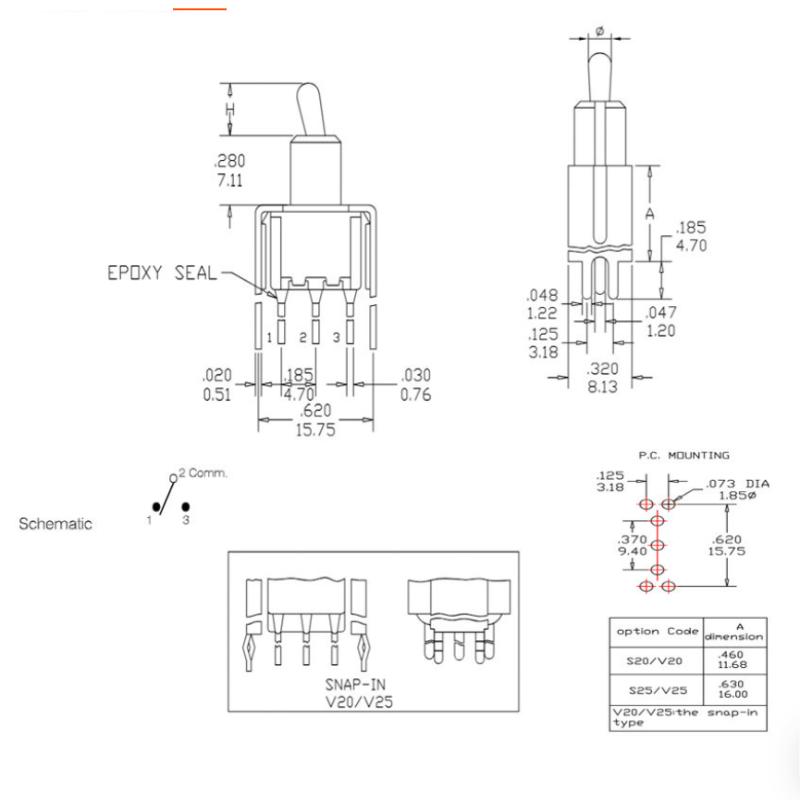 Innovative T80-T 3Pin Toggle S - Diy Innovative Electronics reseña y precio