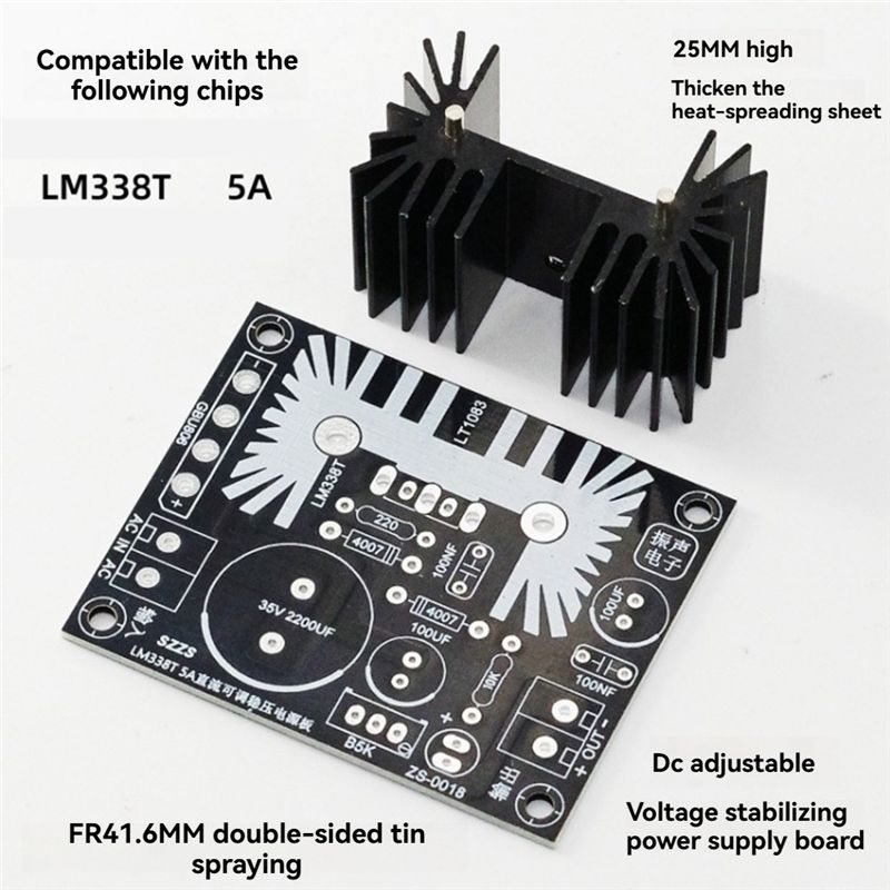 LM338 5A Output Adjustable Lin - Diy Electronics Supplies reseña y precio