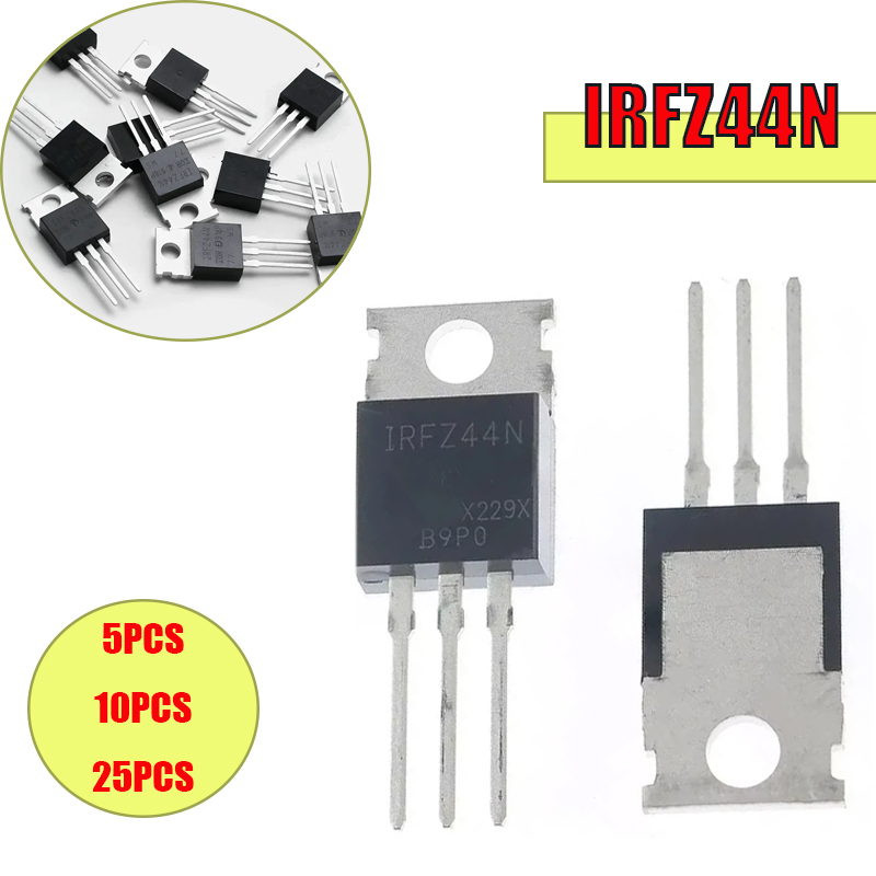 5/10/25PCS IRFZ44N TO-220 IRFZ - Mosfet Transistor Set reseña y precio