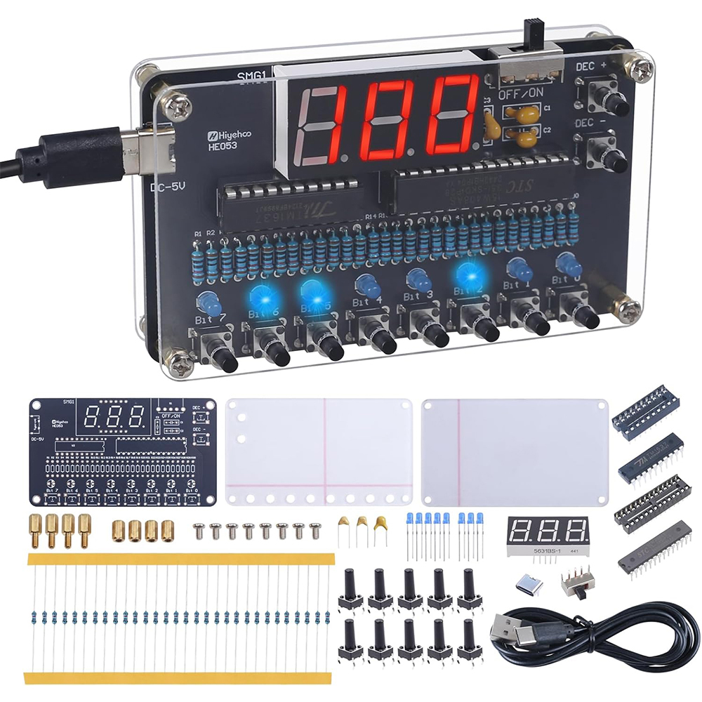 DIY Electronic Kit Binary to D - Diy Electronics Projects For Adults reseña y precio