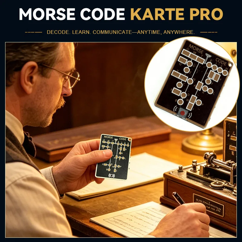 Morse Code Trainer Card Pro Le - Diy Electronics Projects For Adults reseña y precio