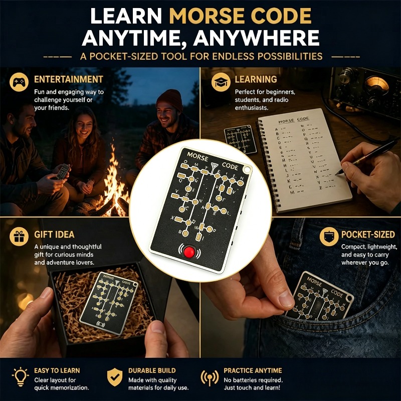 Morse Code Trainer Card Pro Le - Diy Electronics Projects For Adults reseña y precio