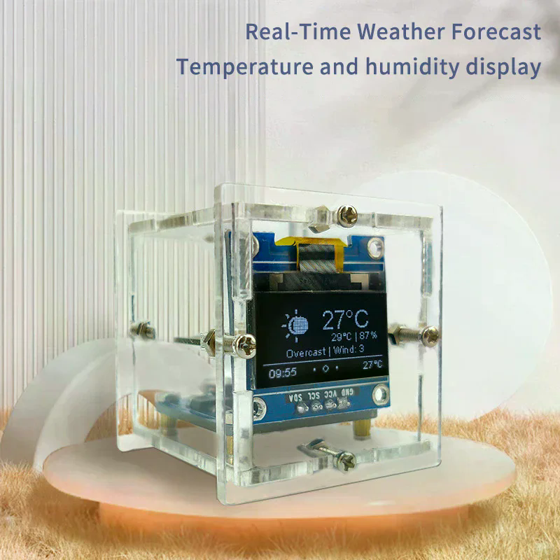 ESP8266 MINI Weather Clock WIF - Diy Soldering Station No Electronics reseña y precio