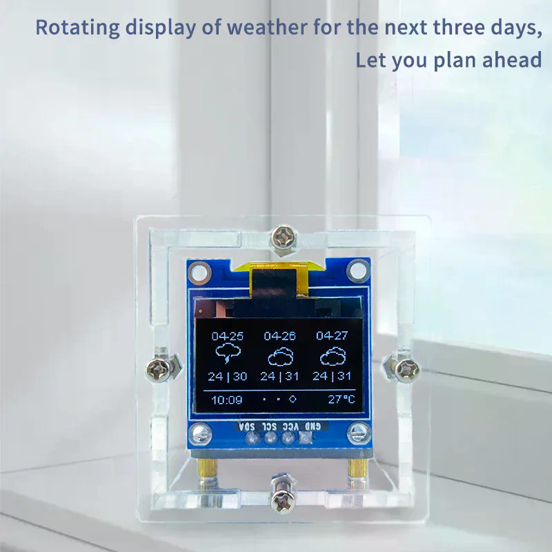ESP8266 MINI Weather Clock WIF - Diy Soldering Station No Electronics reseña y precio