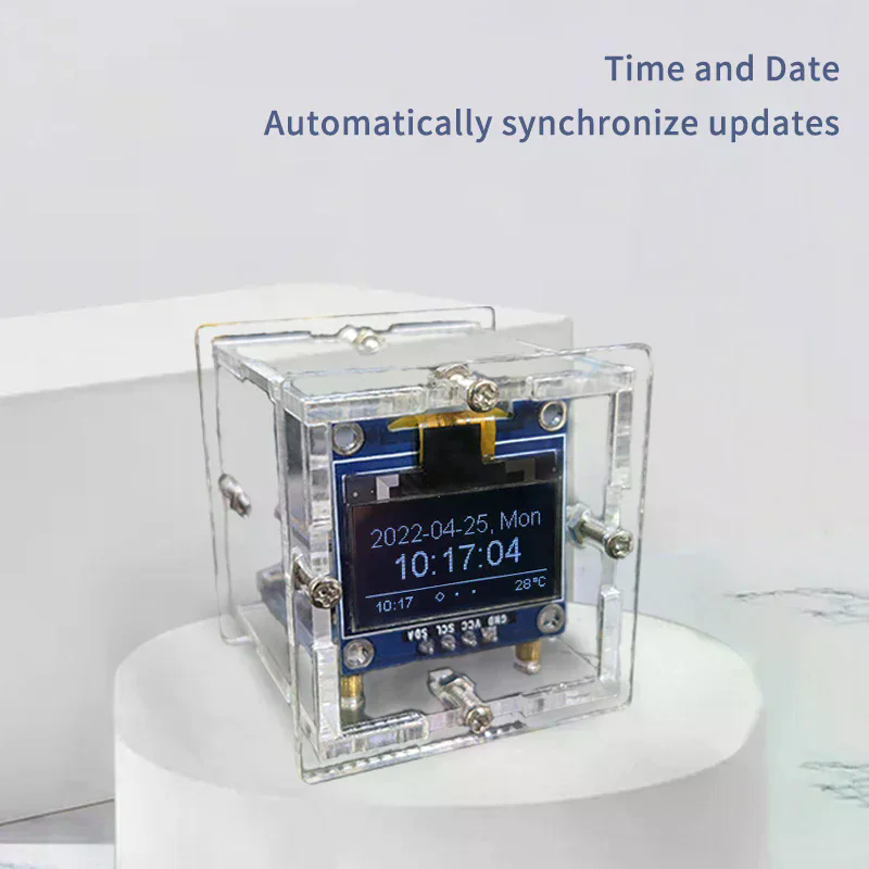 ESP8266 MINI Weather Clock WIF - Diy Soldering Station No Electronics reseña y precio