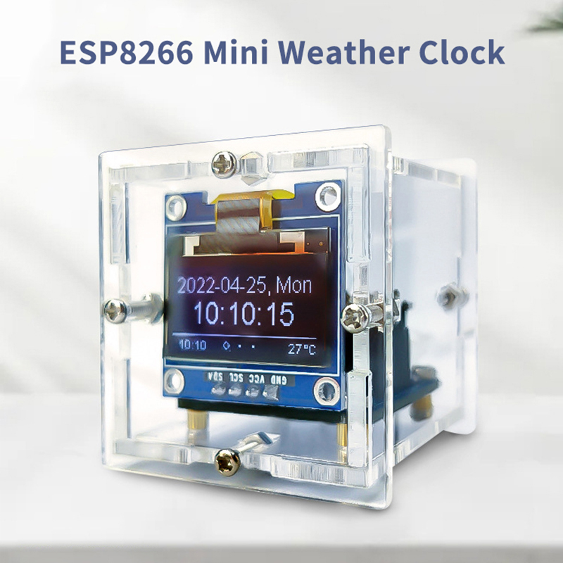 ESP8266 MINI Weather Clock WIF - Diy Soldering Station No Electronics reseña y precio
