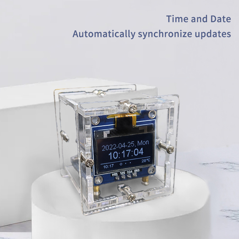 ESP8266 MINI Weather Clock WIF - Diy Soldering Station No Electronics reseña y precio