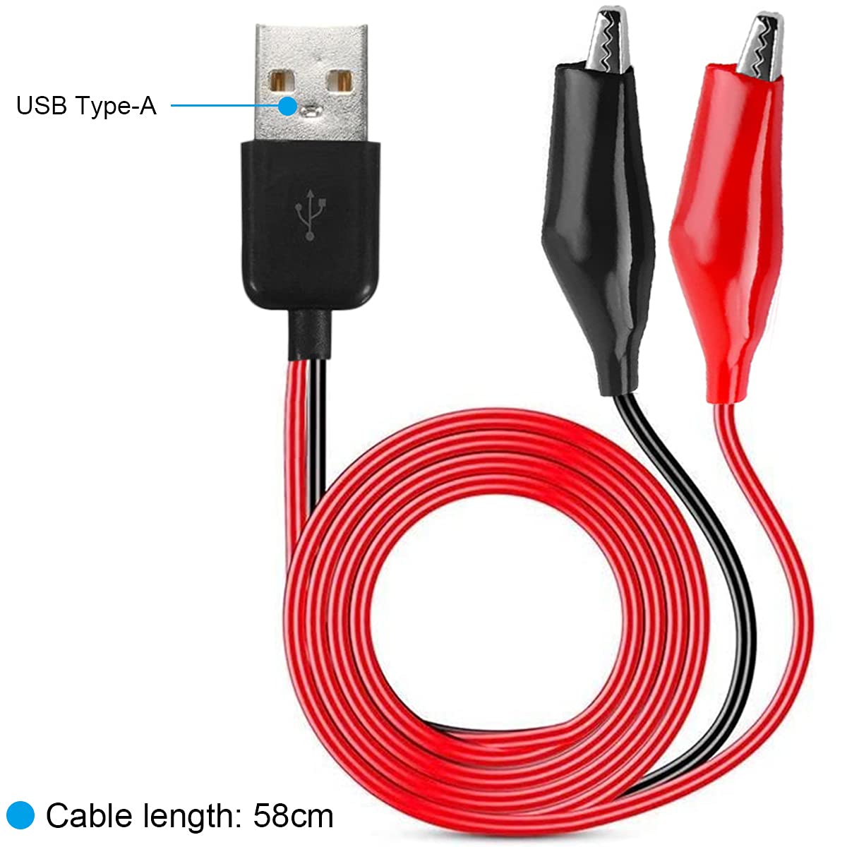 Alligator Clip to USB, Crocodi - Crocodile Clip Set reseña y precio