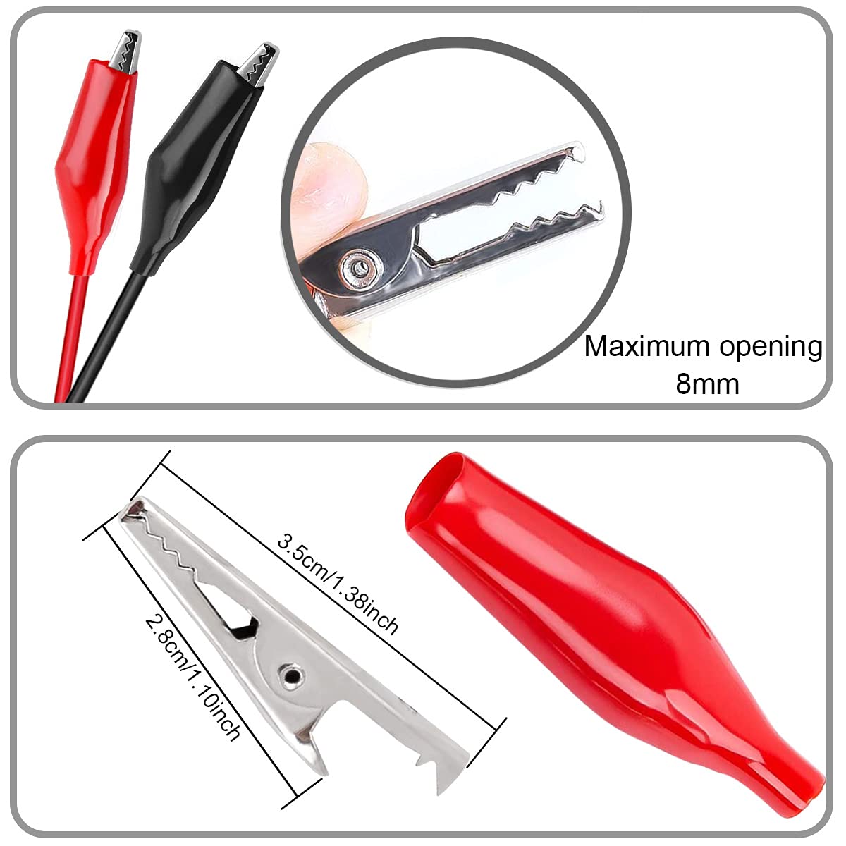 Alligator Clip to USB, Crocodi - Crocodile Clip Set reseña y precio