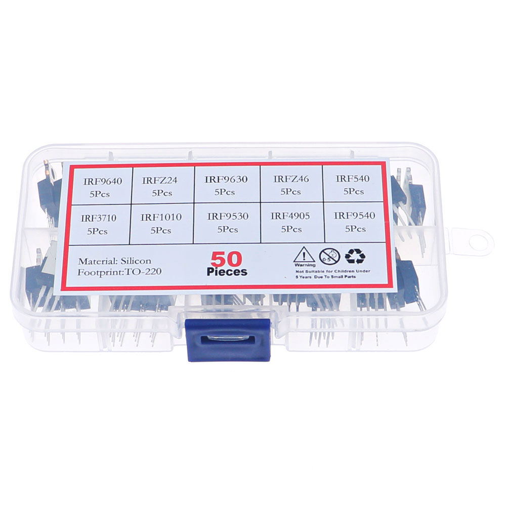 50Pcs 10 Values Mosfet Transis - Mosfet Transistor Set reseña y precio