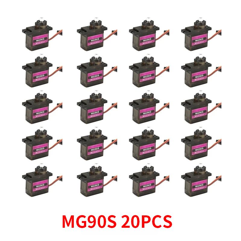4/5/10/20PCS MG90S Metal Gear  - Servo Motor Sg90 reseña y precio