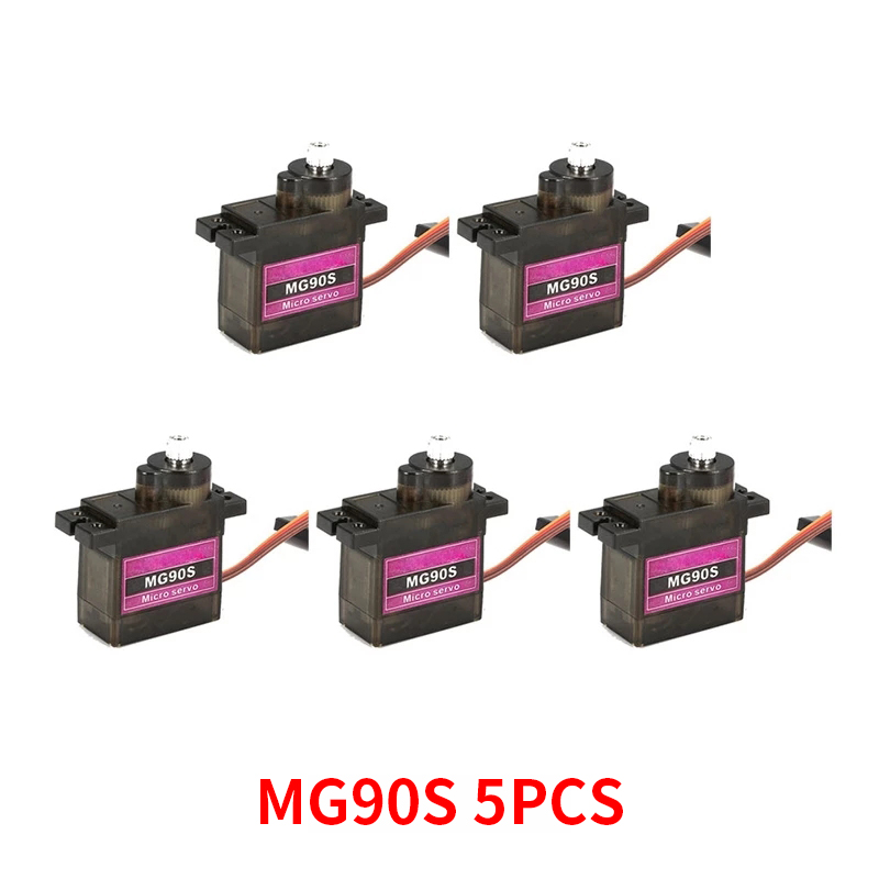 4/5/10/20PCS MG90S Metal Gear  - Servo Motor Sg90 reseña y precio
