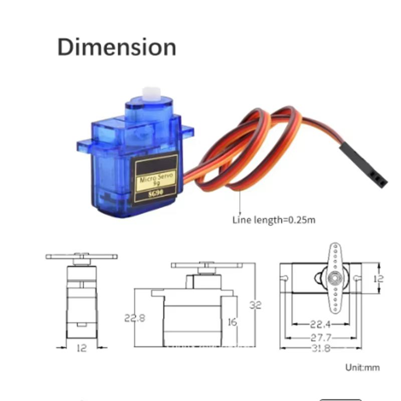 2/4pcs Sg90 Servo Motor Micro  - Servo Motor Sg90 reseña y precio