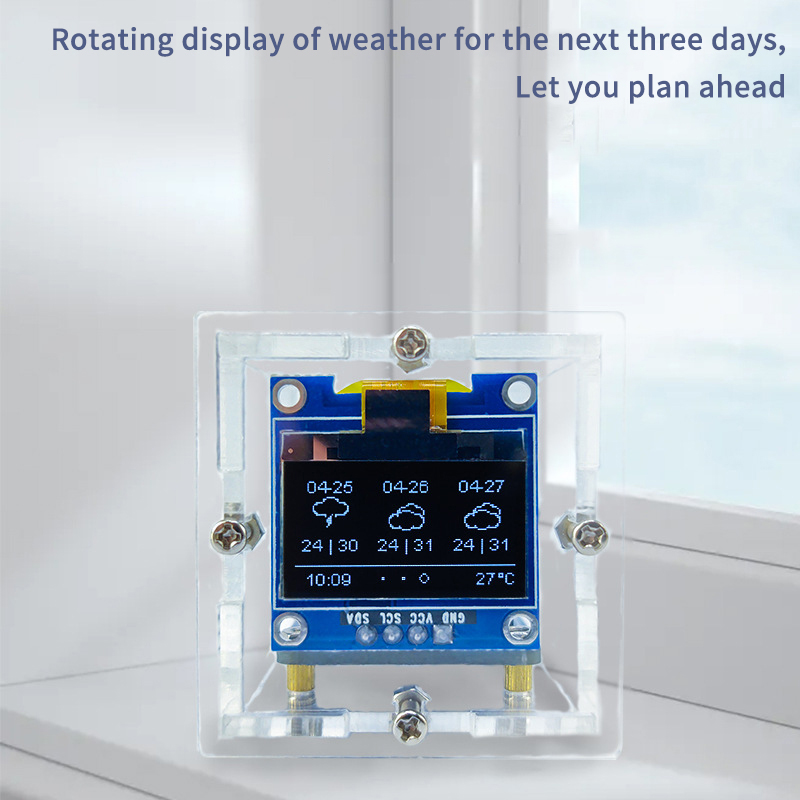 ESP8266 MINI Weather Clock WIF - Diy Soldering Station No Electronics reseña y precio