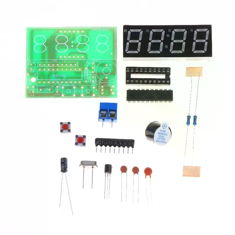 DIY Digital LED Clock Kit 4 Di - Diy Electronics Workshop reseña y precio